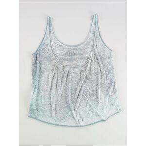 Gorilla Buffet Womens Oversized Burnout Print Tank Top, Green, NWT